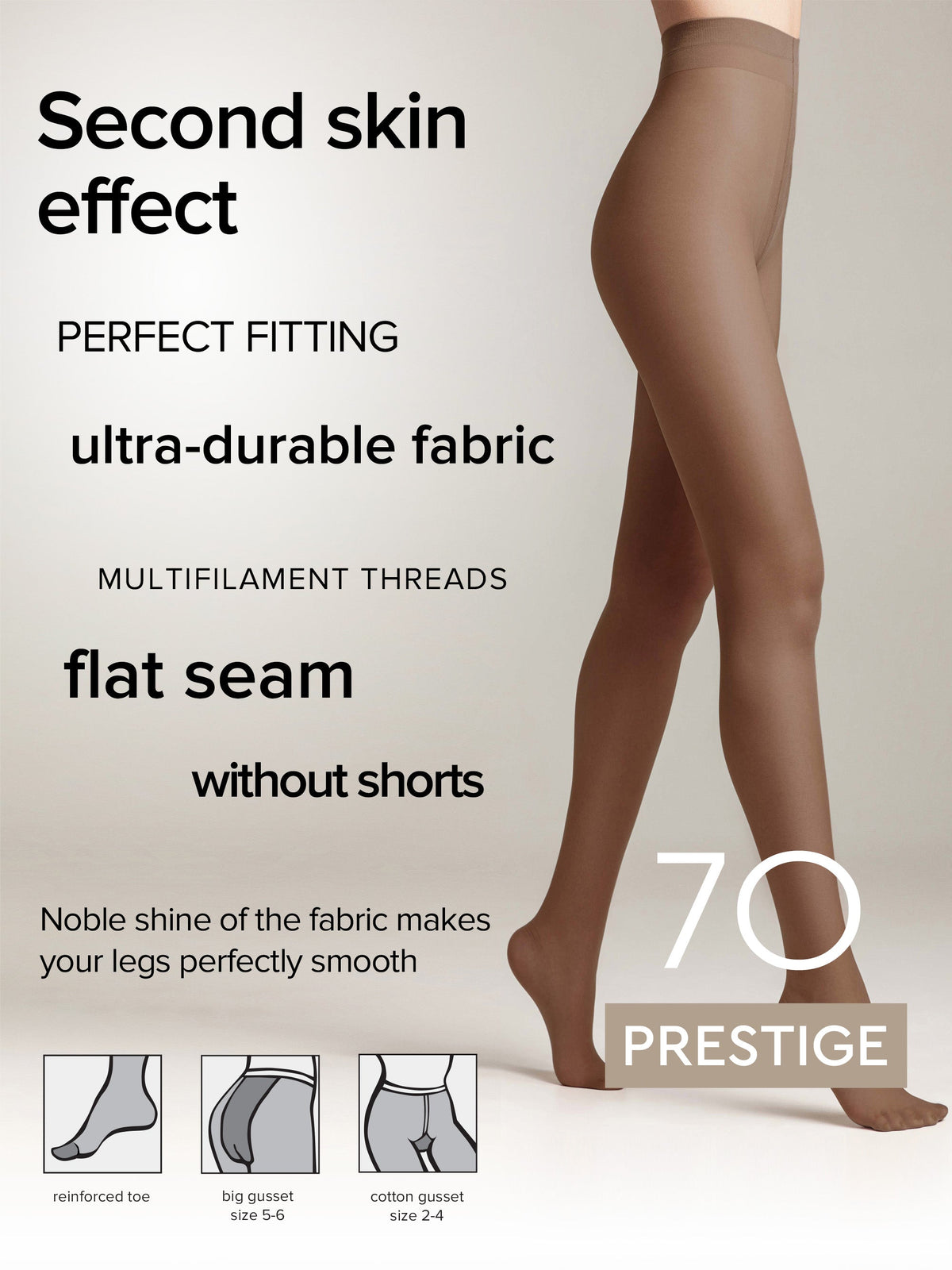 Tights Conte Prestige 70 Den - Soft Silk