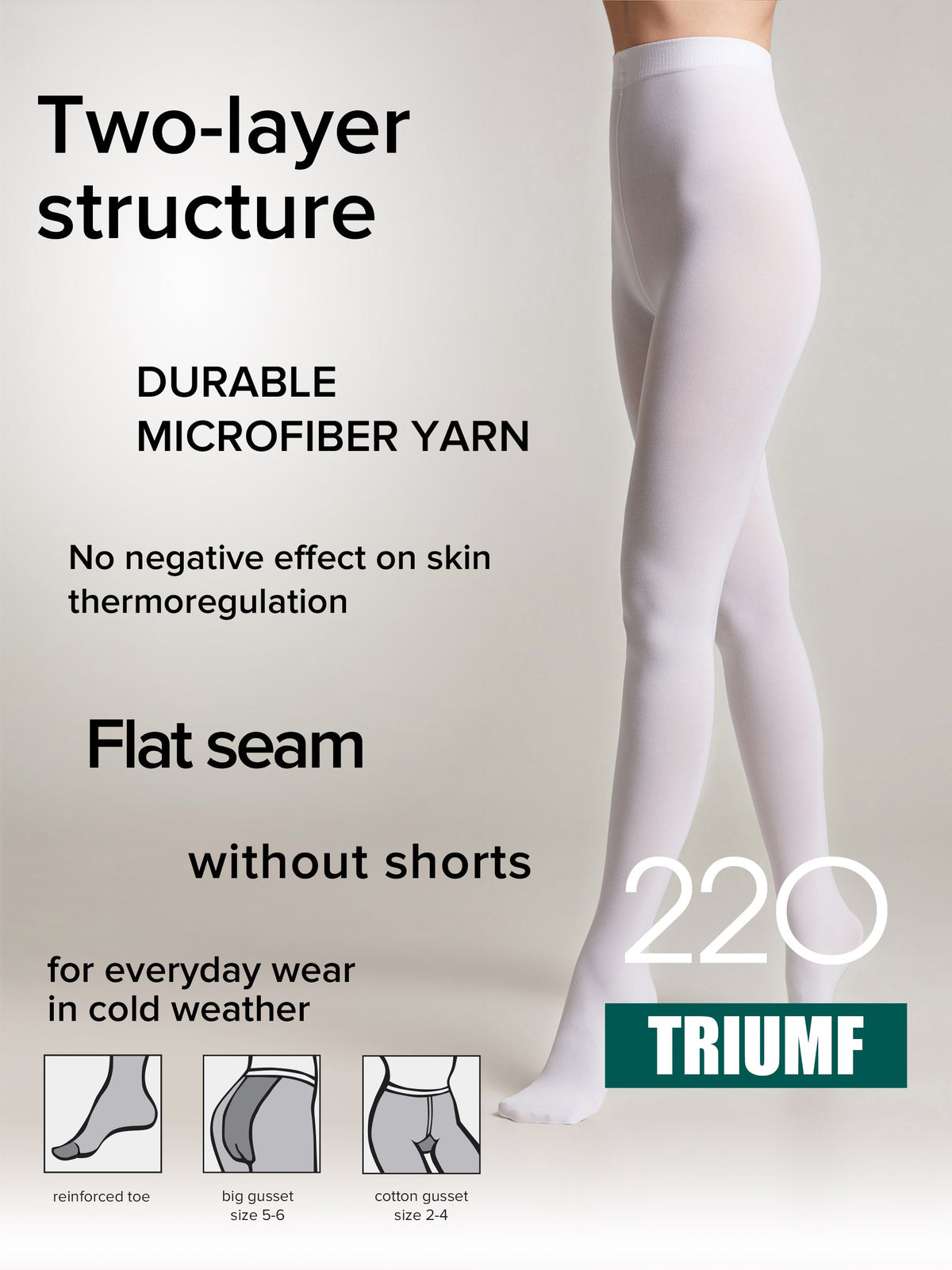 Tights Conte Triumf 220 Den - Warm Opaque Microfiber