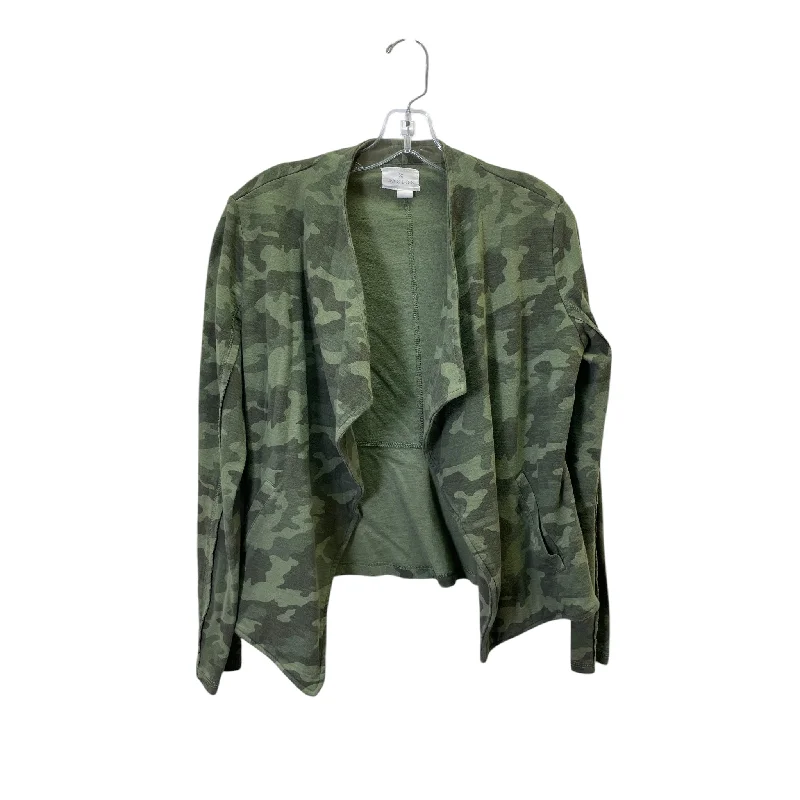 CARDIGAN by CASLON In CAMOUFLAGE PRINT, Size: S