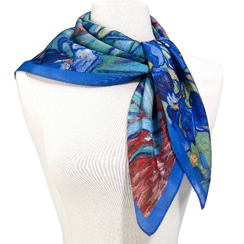 Van Gogh Irises Square Scarf