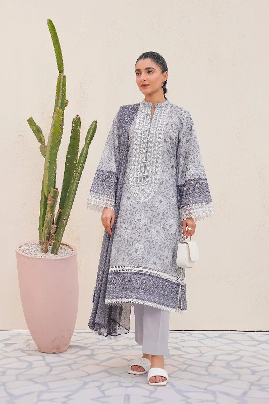 3 Piece Embroidered Cambric Suit