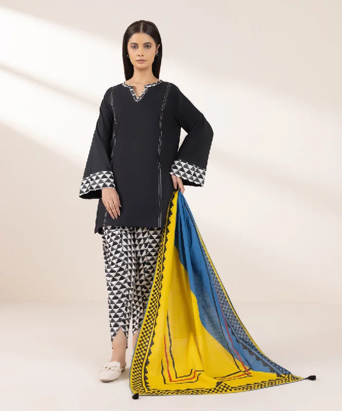 Printed Khaddar Stole