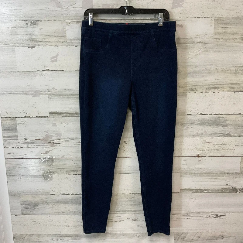 Jeans Jeggings By Spanx In Blue Denim, Size: L