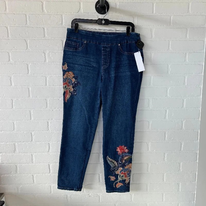 Jeans Jeggings By Chicos In Blue Denim, Size: 8