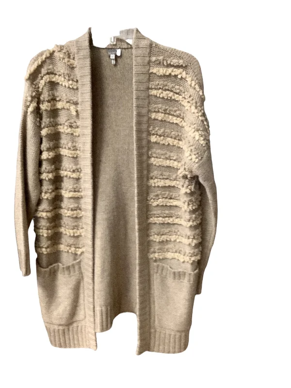 Sweater Cardigan By Braeve In Tan, Size: S