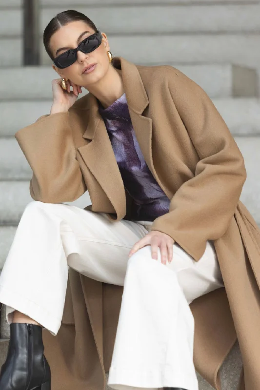 Nora Camel Merino Wool Coat