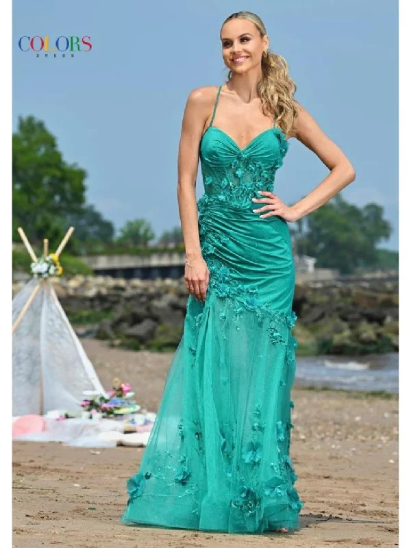 Colors 3552 Long Formal Mermaid Prom Dress