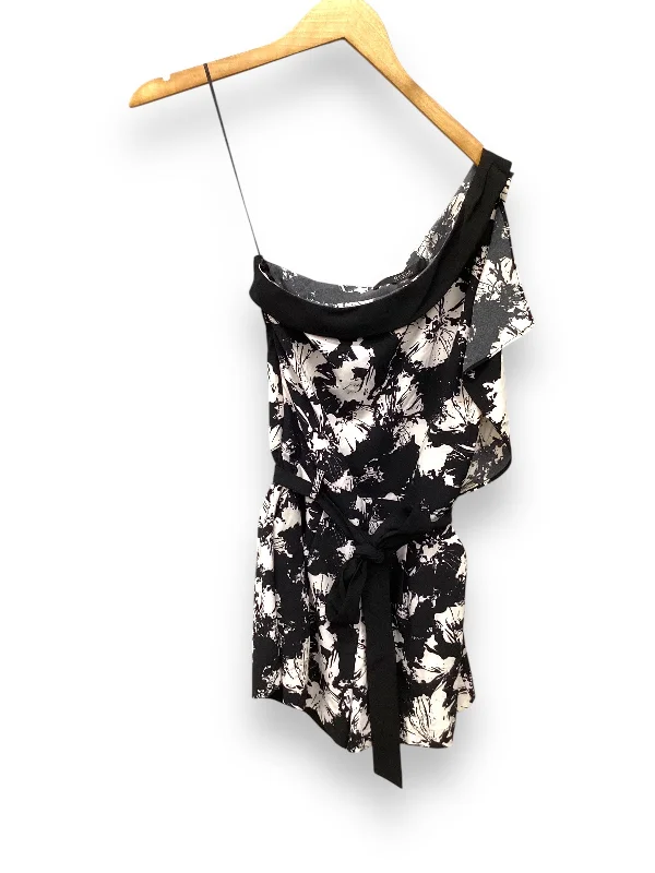 Romper By Guess In Black & White, Size: Xs