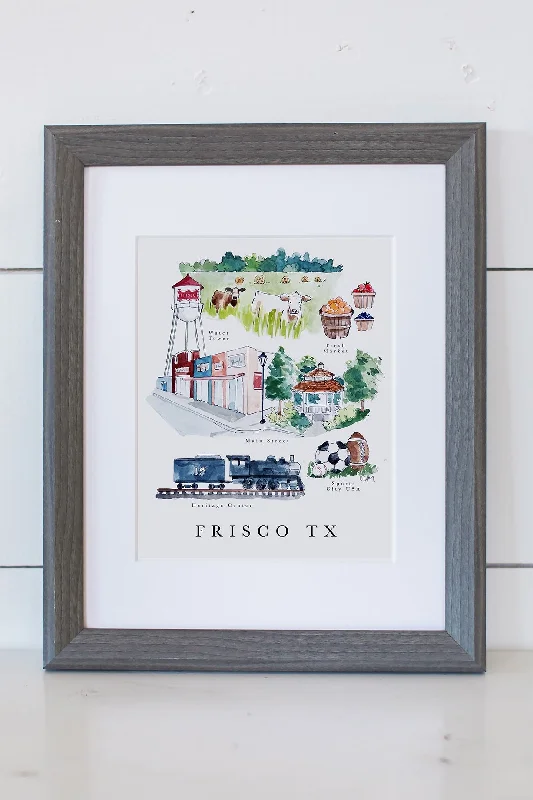 Frisco City Map Print