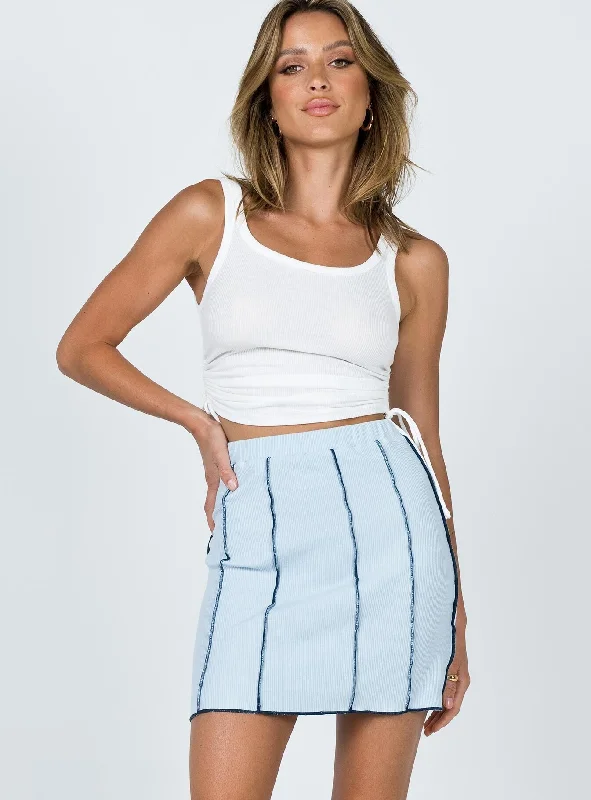 Nelle Mini Skirt Blue