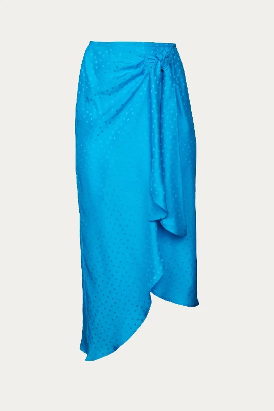 Skirt In Turquoise Jacquard