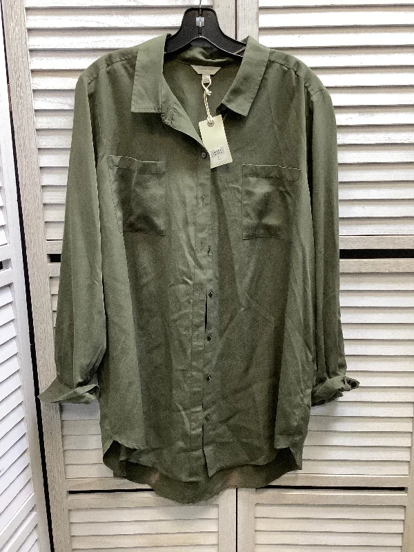 Top Long Sleeve By Lucky Brand In Green, Size: Xl